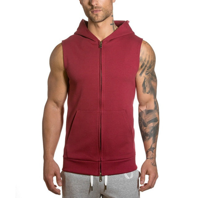 Sleeveless Men's Hoodies